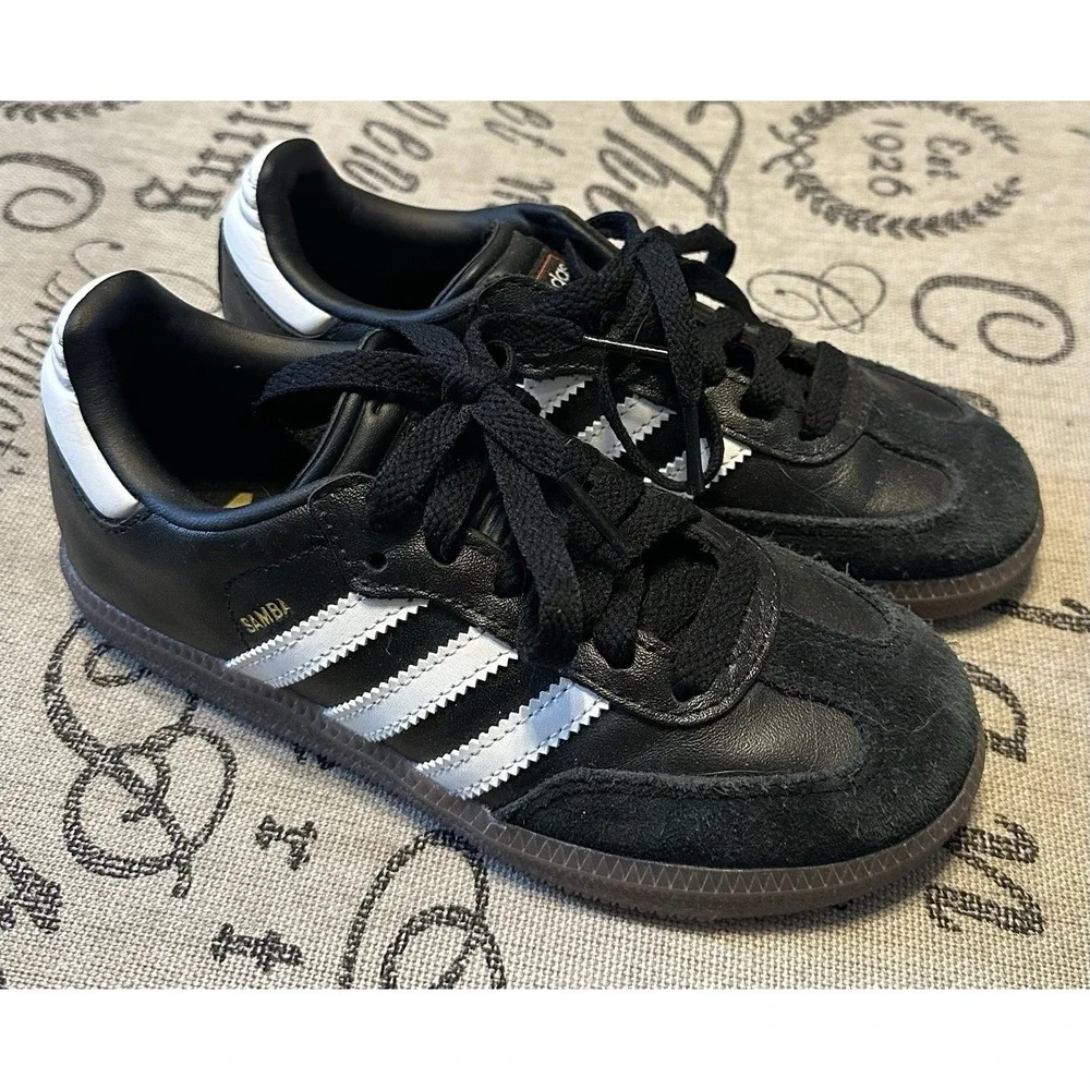 Adidas Samba Classic Youth Size Kids 13.5 Black Gum Casual Shoe Sneaker